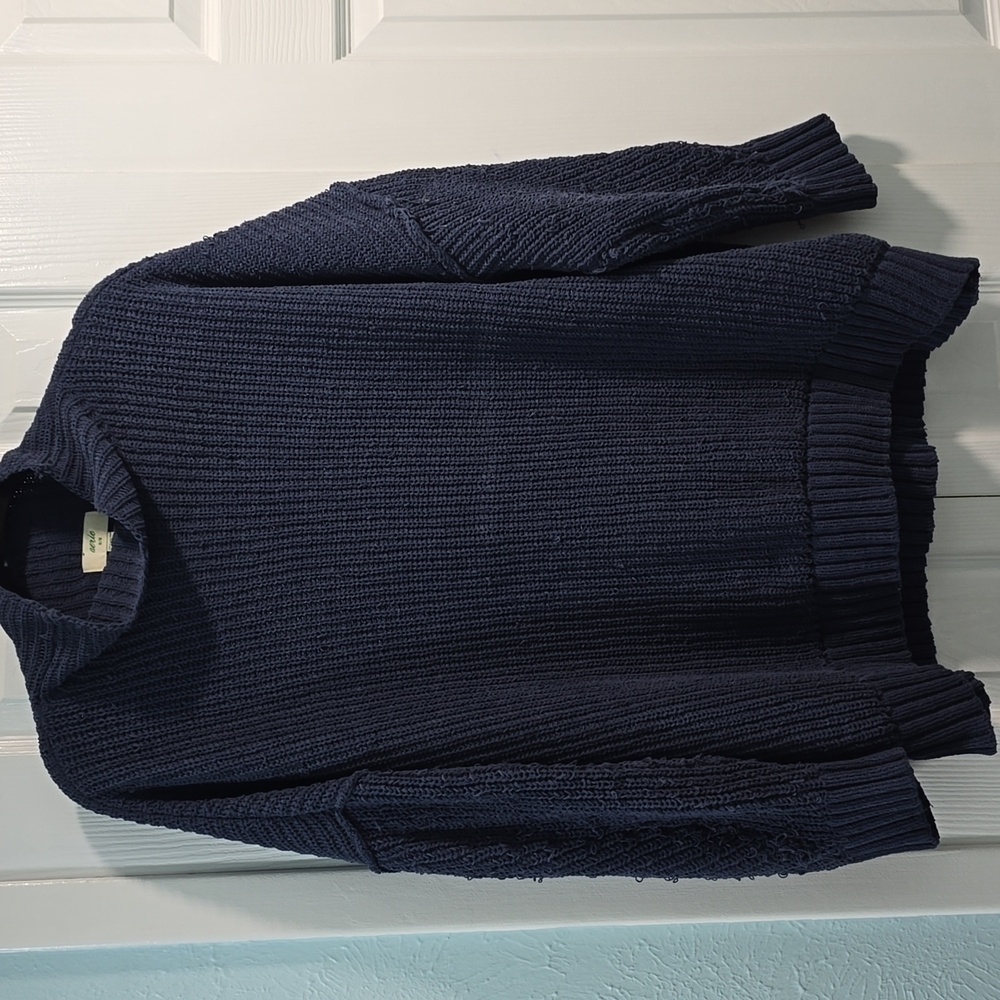 Aerie Navy Blue Turtleneck Sweater - Picture 2 of 12